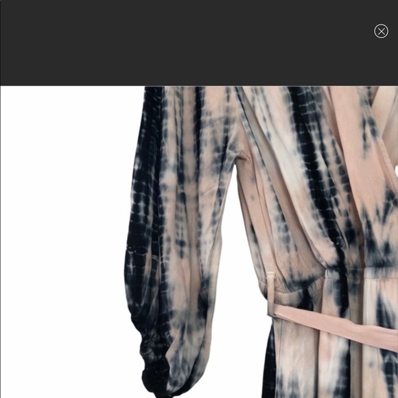 NEW W/ Tags!! Young Fabulous and Broke Jillian Faux Wrap Dress, S - Picture 9 of 11